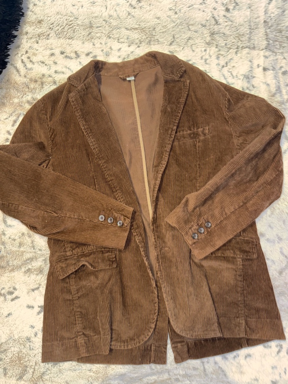 Vintage Old Navy Brown Corduroy Jacket/Blazer with Tan Interior